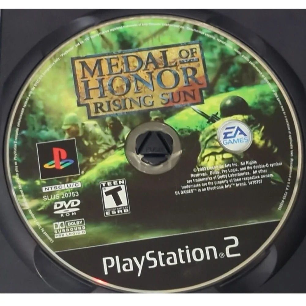 Medal‎ of Honor Rising Sun PS2 PlayStation 2 Game and Case Only No Manual Tested